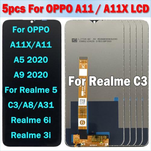 5piece/lot For Oppo A11 / A11x 2019 / A5 (2020) CPH1931 / A9 (2020) CPH1937 CPH1939 LCD Display Touch Screen Digitizer Assembly