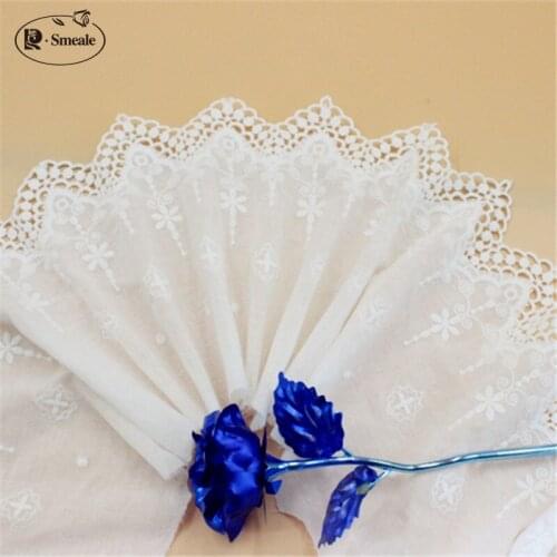 5yards/lot Exquisite Off white Cotton Embroidery Lace Openwork Cotton Cloth DIY Clothing Accessories Curtains width 18cm RS1800