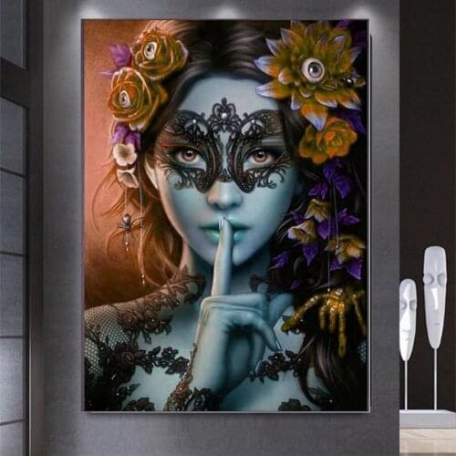 5D Diamond Painting Beauty Flower Cross Stitch Full Square Drill Rhinestone DIY Diamond Mosaic Diamond Embroidery Home Decor