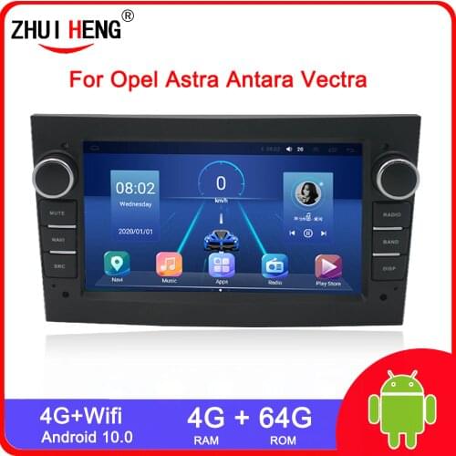 4G 64G Android 10 2 Din Car Radio GPS for Opel Astra H J 2004 Vectra Vauxhall Antara Zafira Corsa car multimedia auto Radio