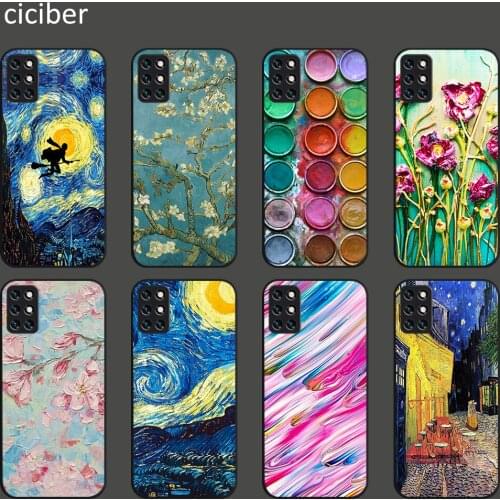 Art Oil Painting Cover for Oneplus 8 8T 9 9R 7 7T 6T Pro Phone Case For 1+9 1+9R 1+8 1+7 1+6 Nord N10 N100 Black TPU Back Fundas