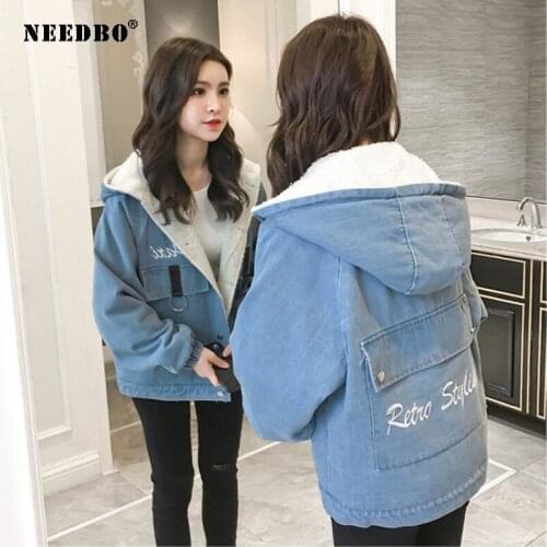 Denim Jacket Oversize Women Casual Loose Jeans Jacket Velvet Thick Denim Jacket Veste Femme Winter Women Jackets Coat Outwear