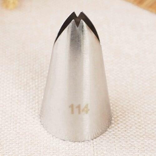 #114 Piping Nozzle Icing Tip Pastry Tips Cup Cake Decorating Baking Tools Bakeware Create Leaf Leaves Large Size