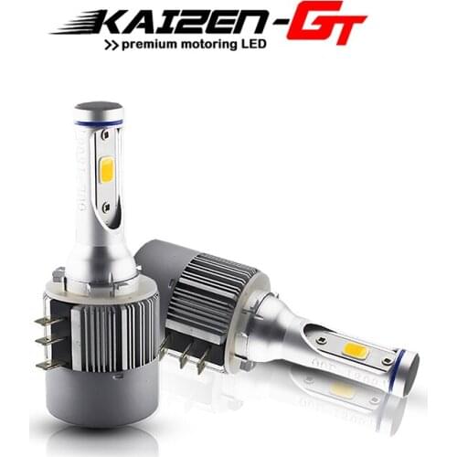Car Headlight Bulb H15 3000K Gold Yellow COB LED Bulbs Daytime Running Lights DRL or High Beam For Audi BMW Mercedes Volkswagen