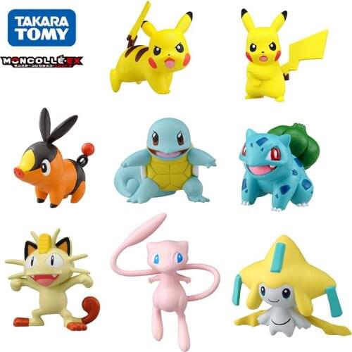 Takara Tomy Pokemon Pikachu Moncolle-EX Sun Moon Mini Toy Collection Figure 3-5cm