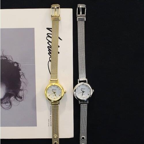 Fashion Gift Clock reloj mujer Luxury Ladies Quartz Small Dial Tide Girl Gold Stainless Steel Watches Metal Bracelet Women Watch