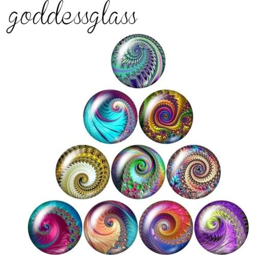 Fashion Beauty Rotating patterns 10pcs 12mm/18mm/20mm/25mm Round photo glass cabochon demo flat back Making findings ZB0994