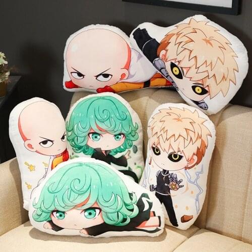 40cm ONE PUNCH-MAN Saitama Genos Terrible Tornado soft plush doll Lovely Pillow