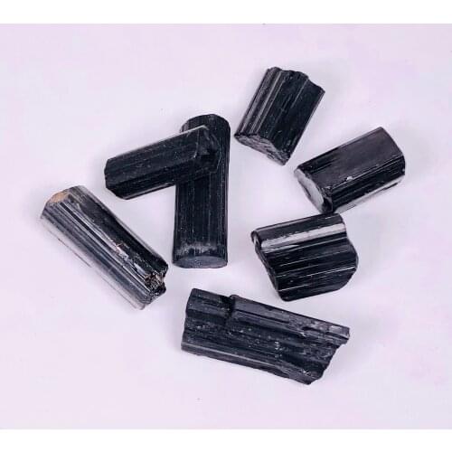 Natural Black Tourmaline Crystal Gemstone Rough Rock Mineral Specimen Stone Home Decor Healing Reiki
