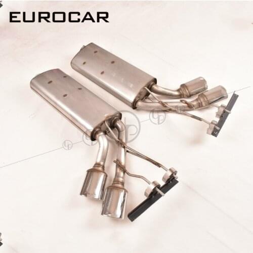 H Stainless steel MB G class W463 G550 G500 G65 G63 4 tips exhaust system exhaust pipe with A logo