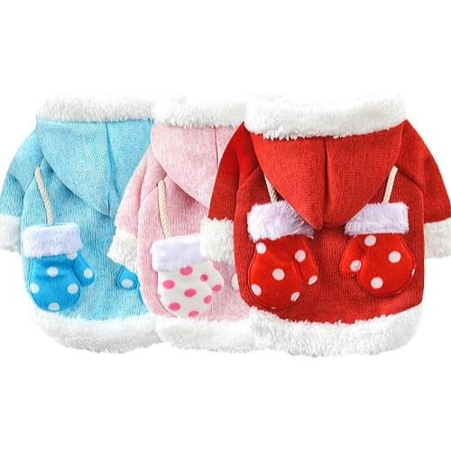Cat Dog Clothes Christmas Coat Puppy Dog Winter Warm Pet Clothing Chihuahua Sweaters Cat Costume for Small Dogs France Bulldog