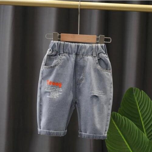 Toddler Clothing Kids Boys Shorts Children Casual Solid Soft Cotton Kids Denim Shorts For Baby Boys Jeans 2-8 Years Wear Girls