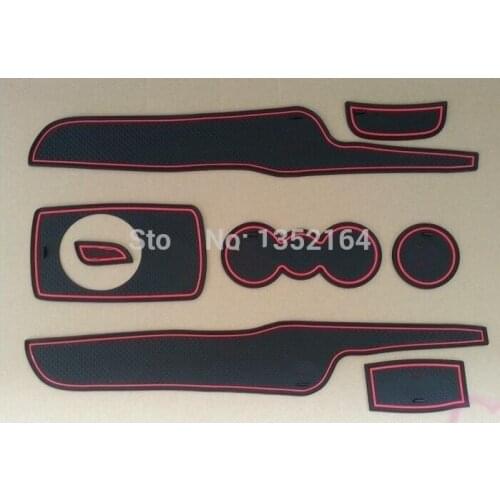 Auto anti-slip cup holder mat non slip door gate pad for ford fiesta 2009-2013 , car accessories