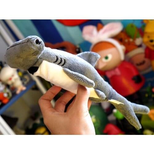 26cm Lifelike Sphyrnidae Plush Toys Realistic Wild Animal Shark Stuffed Toy Gifts For Kids