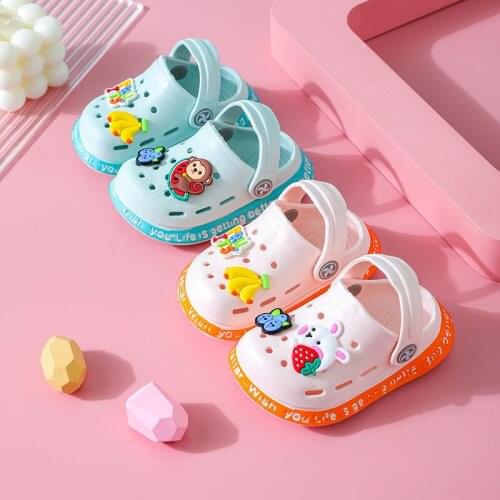 Baby Sandals for Boys Girls Cartoon Kids Shoes Summer Toddler Flip Flops Children Home Slippers Beach Swimming Slippers