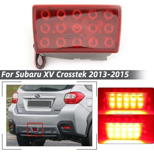 LED Bumper Reflector light For Subaru XV Crosstek 2013-2015 Rear tail Brake stop lights Fog lamp Turn Signal
