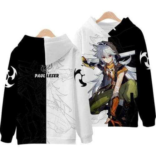 Hot Game Genshin Impact 3D Print Oversized Women/men Hoodies Sweatshirts Klee Venti Zhongli Ganyu Paimon Diluc Cosplay Costume