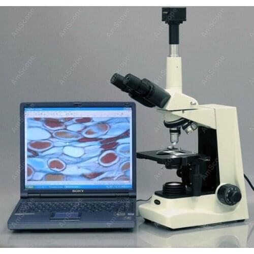 Trinocular Microscope --AmScope Supplies Advanced Trinocular Compound Microscope 40X-1600X T600A