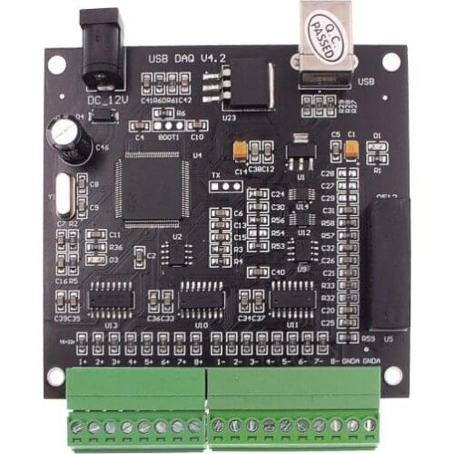 USB DAQ 16SE/8DIFF Analog Input 16AD 16-bit high-precision 100KSPS -10~10V Data Acquisition Module C Labview MATLAB