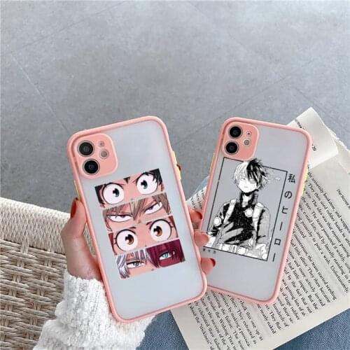 My hero academia deku bakugou Boku Phone Cases Matte For iPhone 12 Mini 11 Pro XR XS Max 7 8 Plus X Hard PC Back Cover