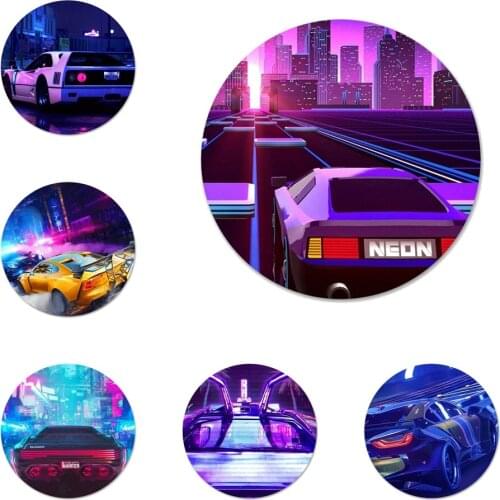 Supercar speed art Badge Brooch Pin Accessories For Clothes Backpack Decoration gift