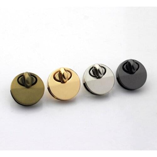 1pcs Metal Round Shape Bag Turn Lock Twist Lock Clasp Leather Craft Women Bag Handbag Shoulder Bag Purse DIY Hardware