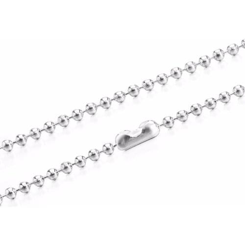 10Pcs/set Dotted Ball Chain Standard Size Bead Chains 2.4mm Ball Chain For DIY Finding