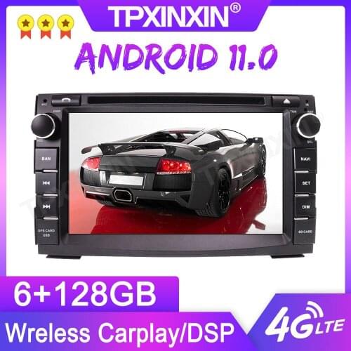 Android 11.0 6+128G For KIA VENGA CEED 2009-2017 GPS Car Multimedia Player Headunit Audio Radio Navigtion Tape Recorder