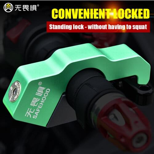 Motorcycle Grip Lock CNC Security Lock Car Handle Lock Brake Lever Disc Lock Motorcycle Lock Scooter Lock Anti-theft Lock