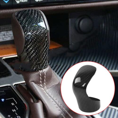 Gear Shift Knob Cover Carbon Fiber Trim Fit for CT200h/NX200T/NX300/RC350/200T RC F Interior Mouldings Interior Decoration
