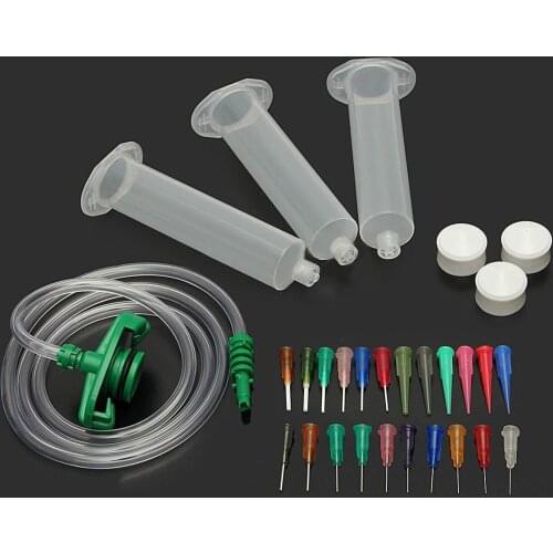 30CC Dispenser Solder Paste Adhesive Glue Syringe Dispensing Needle Tip Kit Tool accessories