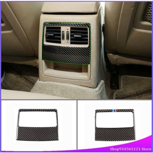 For Bmw 3 Series 2005-2012 Car Rear Exhaust Vent Frame Real Carbon Fiber Car Interior Modification Parts