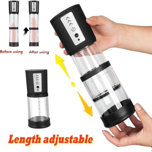 Electric Penis Pump Sex Toy for Men Adult Male Masturbator Penis Extender Penile Vacuum Pump Penis Enlargement Enhancer Exercise