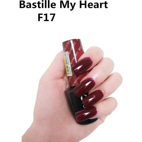 F17 Bastille My Heart 15ml UV LED Gel Polish Vernis Permanent Lasting Shine opies Nail Art （need lamp dry)