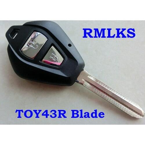 RMLKS High Quality 2 Buttons Remote Key Shell Fit For Isuzu Car Key Cover Uncut TOY43R Blade