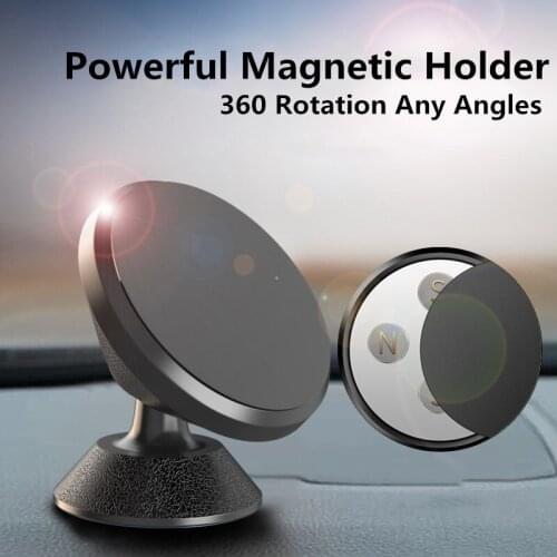 Magnetic Car Phone Holder Magnet Mount Mobile Cell Phone Stand Telefon Support For iPhone Xiaomi Huawei Samsung Smartphone