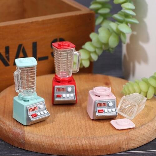 Mini Electric Juicer Resin Model Toy Dollhouse Kitchen Furniture Miniature Decor Accessories For Dolls Accessories