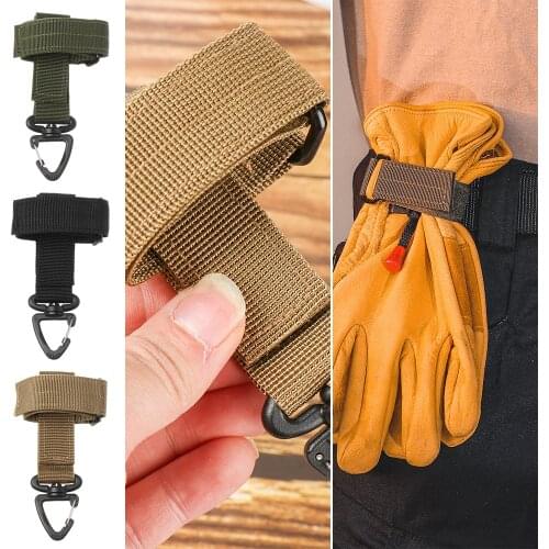 Multi-purpose Glove Hook Outdoor Military Tactical Gloves Climbing Rope Storage Buckle Adjustable Camping Glove Hanging Buckle