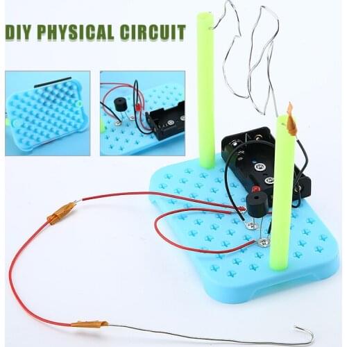 DIY Circuit Kit Physical Scientific Experiment Circuit ABS Electronic Components Children Kids Educational Manual Science Toys