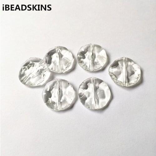 New arrival! 25mm 210pcs/lot Clear acrylic Wrinkle effect Round beads for Necklace,Earrings parts,hand Made Jewelry DIY