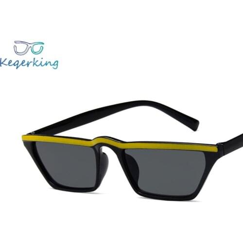 New Personality Fashion Sunglasses Small Frame Sunglasses colorful Cat Eye Sun Glasses Brand Designer UV400 Eyewear Female ZA-92