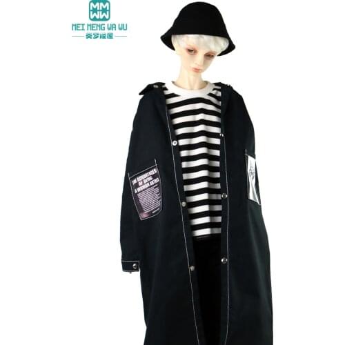 BJD clothes for 68-75cm SD13 SD17 POPO68 Toys Spherical joint doll Fashion denim trench coat