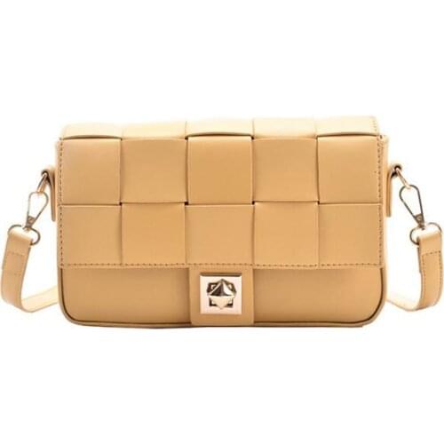 Weave Design Women Flap Crossbody Bags Small PU Leather Trend Brand Female Shoulder bags 2021 New Ladies Handbags And Purses