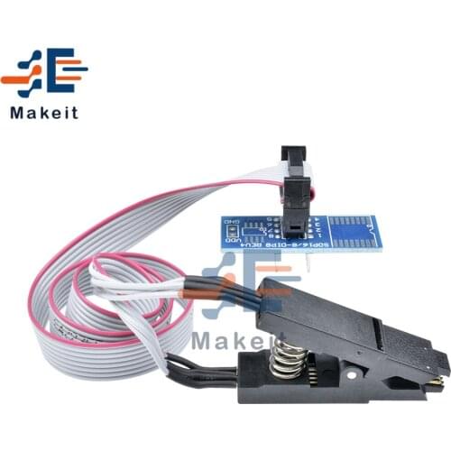 1 Set SOIC8 SOP8 SOP Format Flash Chip IC Test Clips Socket Adpter BIOS 24 25 93 Programmer Programable Module Board