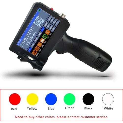 K6 Hand-held Inkjet Printer Automatic Conveyor Intelligent Printer Production Date Adjustable Speed Printing Accuracy 600DPI