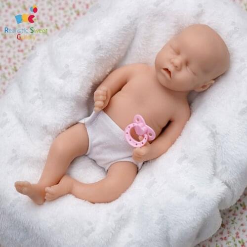 RSG Silicone Doll Pops It Fidget 12 Inches Bebes Reborn Dolls Full Silicone Body Sleeping Twin A Christmas Gifts Anti-Stress