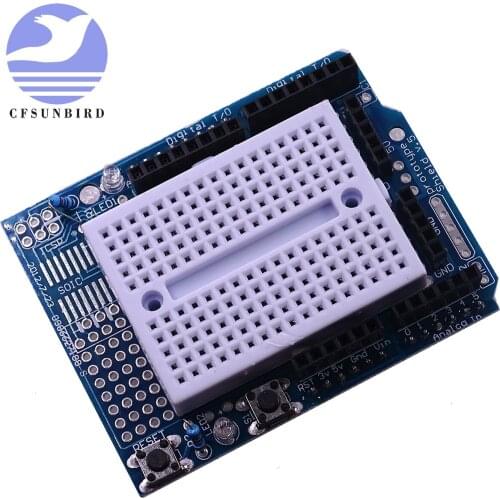 Smart Electronics UNO Proto Shield prototype expansion board with SYB-170 mini breadboard based For UNO ProtoShield DIY