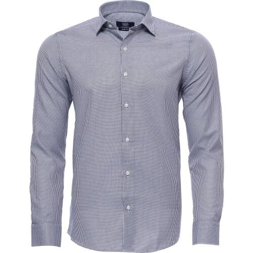 Navy Blue Patterned Shirt Wessi