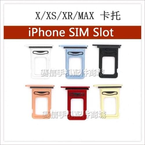X XS XR XSMAX Single Dual Micro SIM SD TF Card Slot Tray Holder Reader Waterproof Adapter Insert Eject Motherboard Spare Part