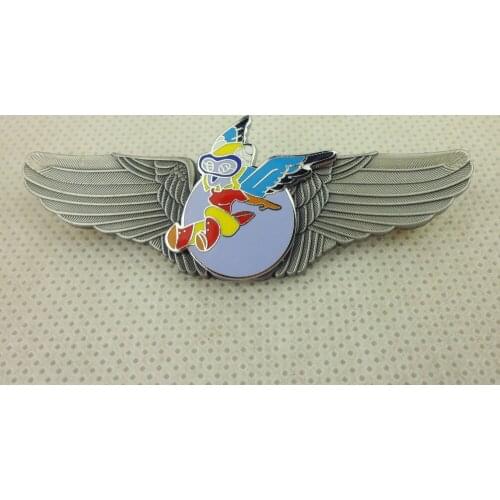 WWII US Women Air Force Service Pilots Badge WASP Wings WASP Mascot Brooch